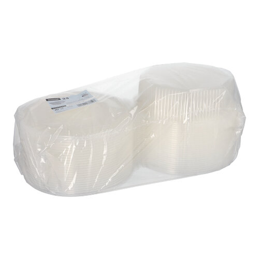 PAPSTAR Verpackungsbecher mit Klappdeckeln, PP 8-eckig 1,5 l 5,9 cm x 18 cm x