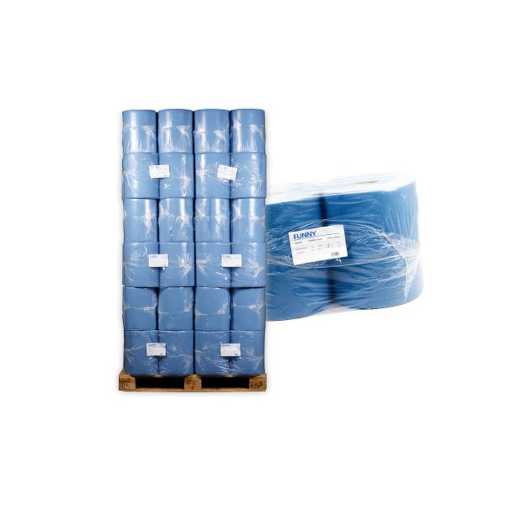 Plock Putztuchrolle 2-lag. Blau 36x38 cm