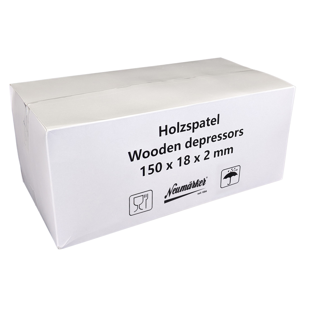 Neumärker Holzstiele für Waffel am Stiel 150 x 18 x 2 mm