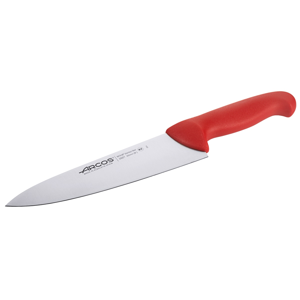 Contacto Kochmesser HACCP rot / Klingenlänge: 18 cm, Klingenlänge: 7 Zoll,