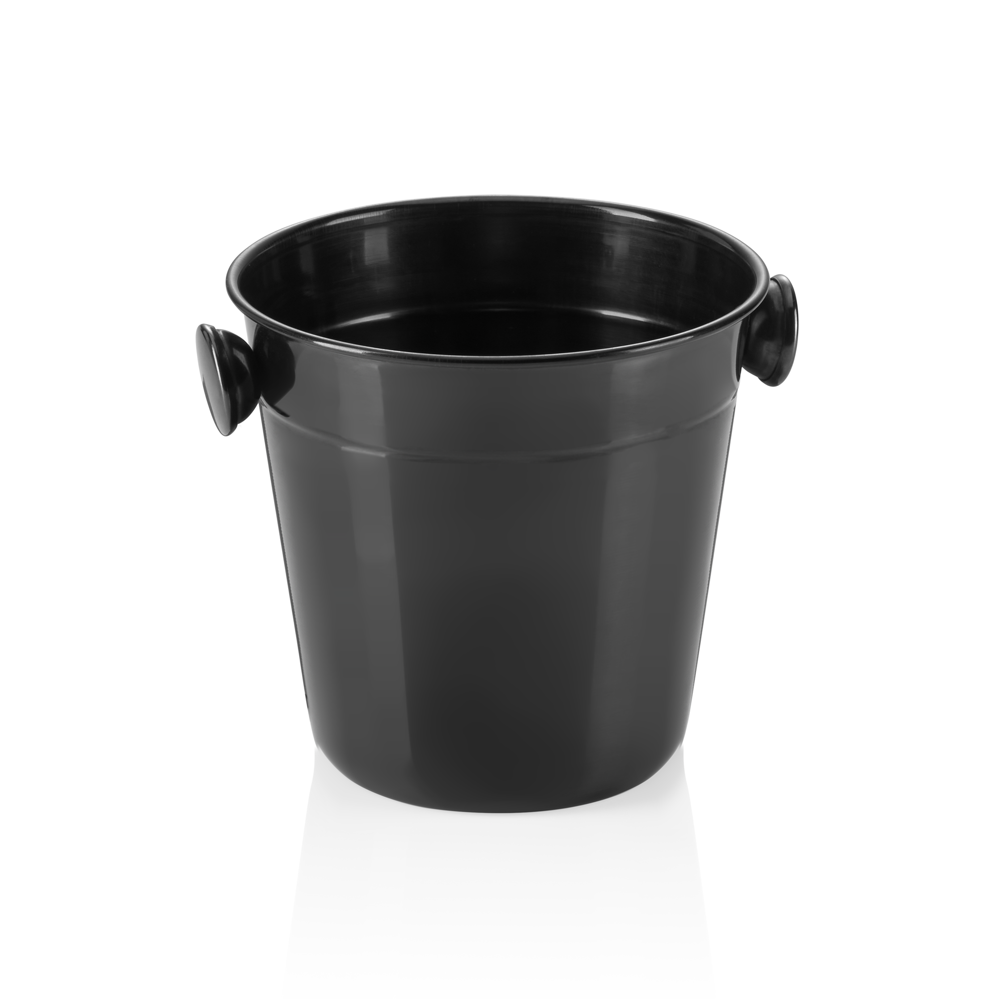 WAS Mini Eiseimer, Ø 11 cm, Höhe 11 cm, 0,50 ltr., PVD schwarz, Chromnickelstahl