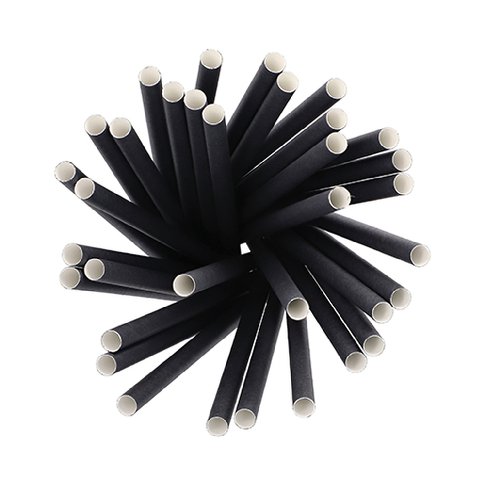 Papstar Shake-Halme Papier Ø 10 mm · 21 cm schwarz