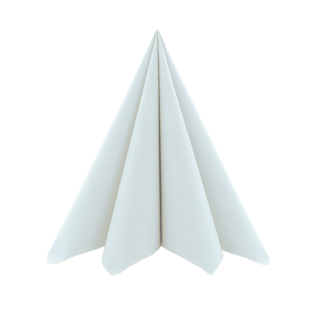 Mank Serviette Basic perlgrau 33 x 33 cm 1/4 Falz
