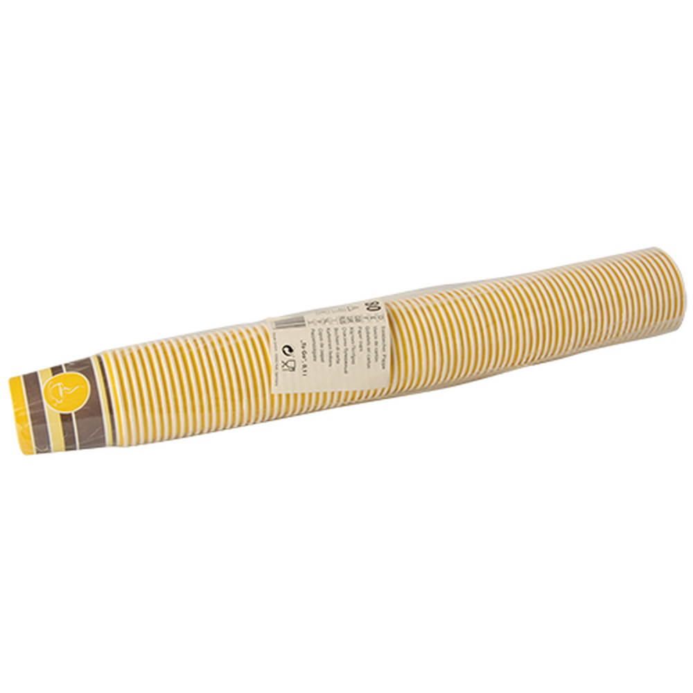 Papstar Trinkbecher, Pappe "To Go" 0,1 l Ø 6 cm · 6 cm "Coffee Rings"