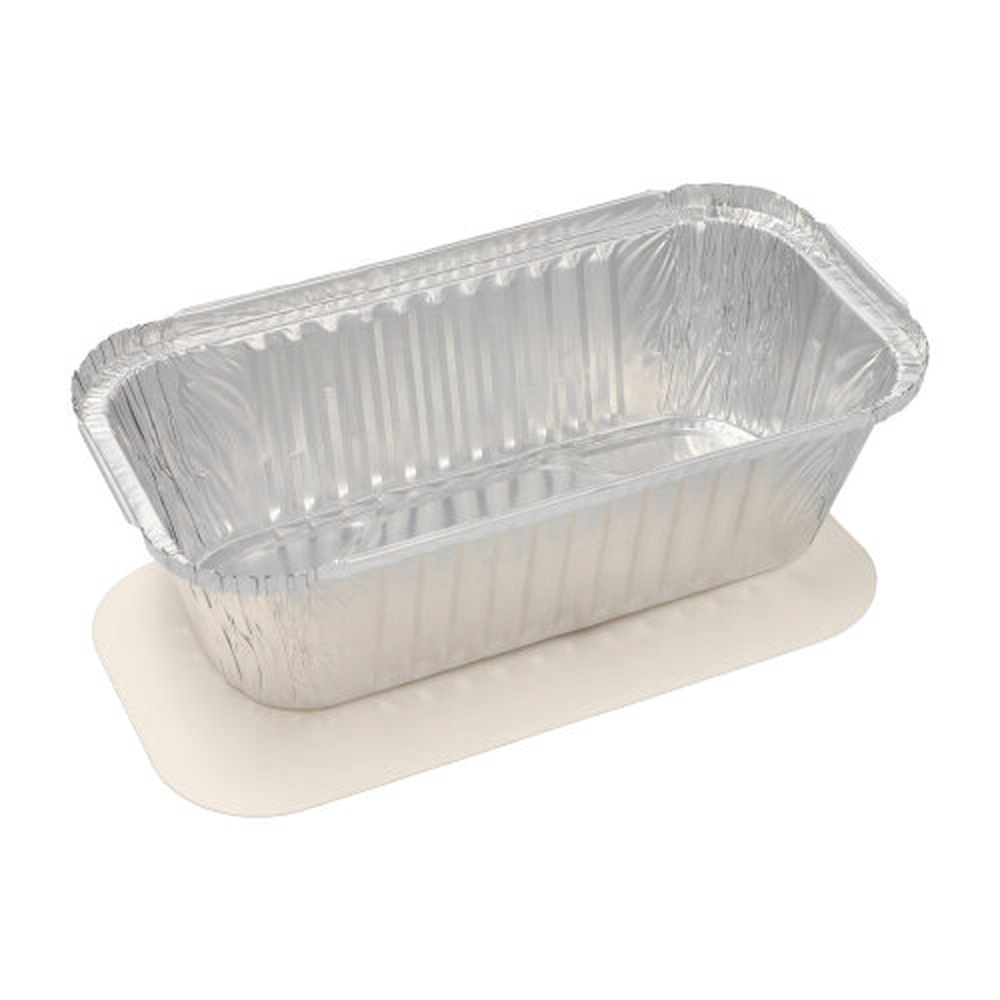 PAPSTAR Schalen, Alu + Einlegedeckel, PP-beschichtet eckig 1,5 l 7 cm x 13 cm