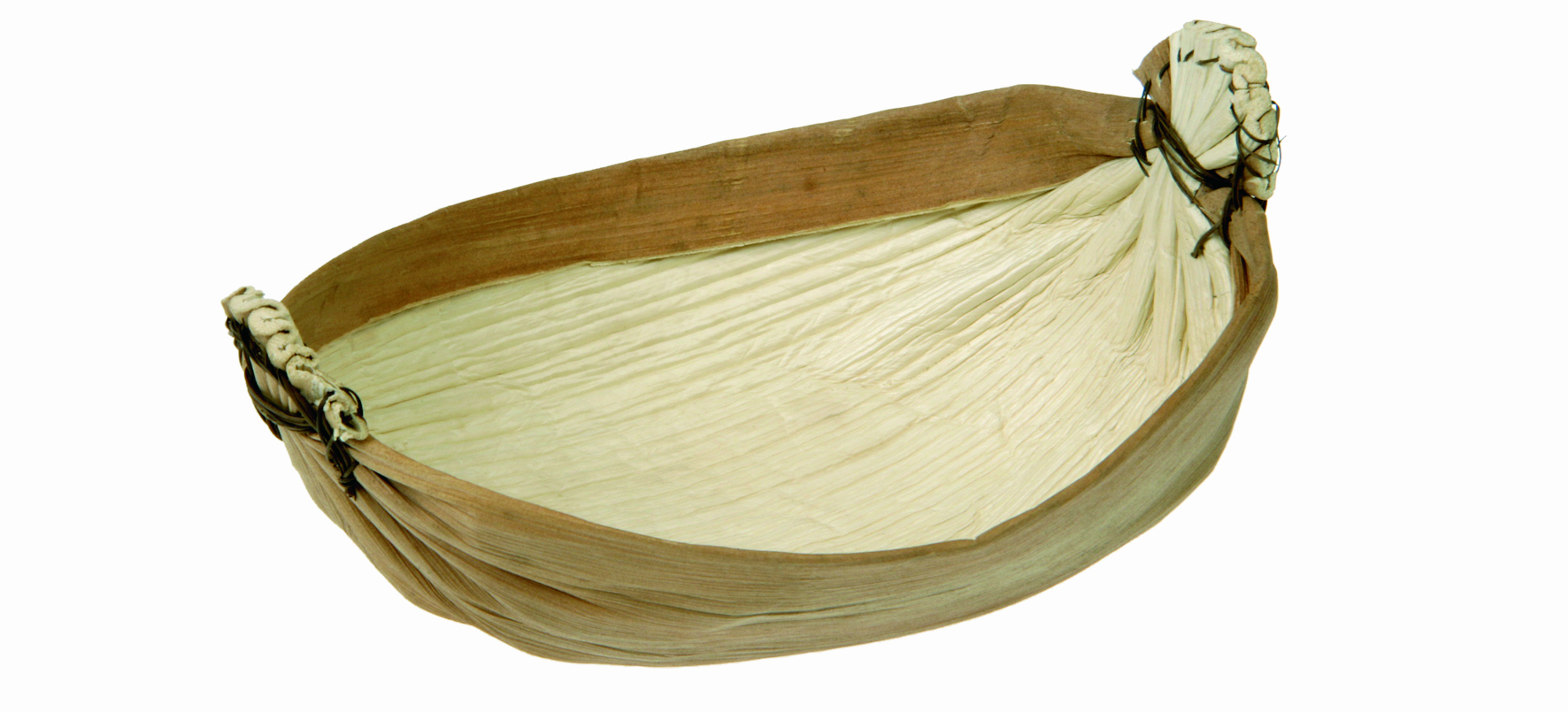 Pacovis Schale Palmblatt Topi 2, 23x16x8cm, Naturesse