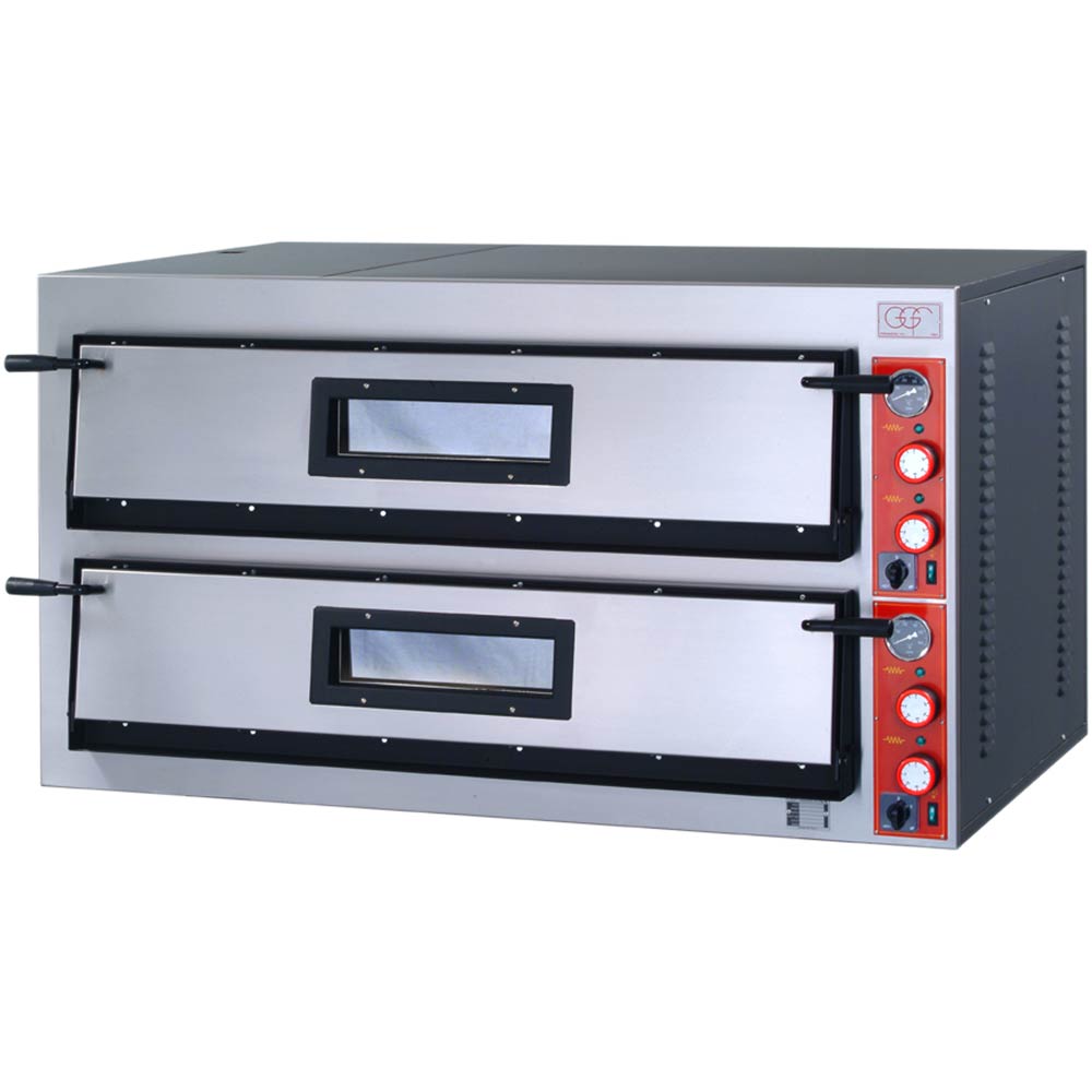 Stalgast GGF Pizzaofen mit zwei Kammern, Vollschamott, 18 kW, 1370 x 850 x 750 m
