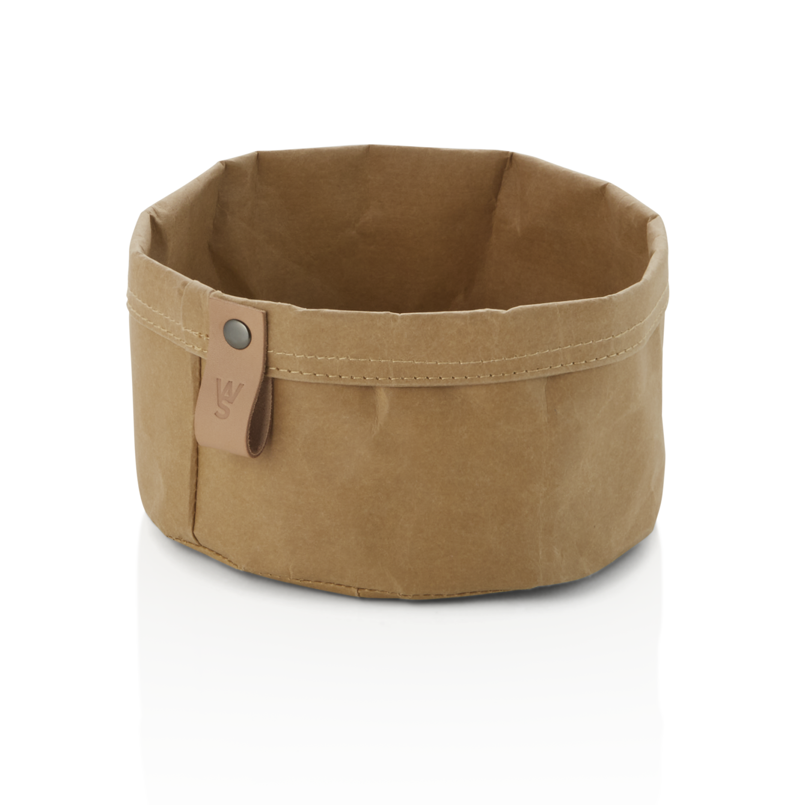WAS Brottasche CRAFT & CRUMBLE, Ø 17 cm, Höhe 11 cm, khaki, Kraft Paper