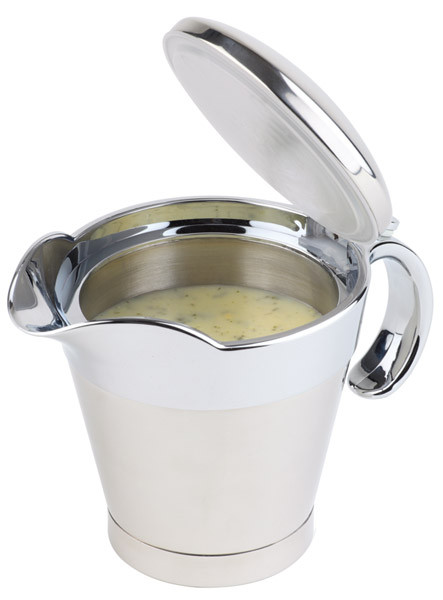 APS Thermo-Sauciere 19 x 12,5 cm, H: 13 cm , Edelstahl, doppelwandig
