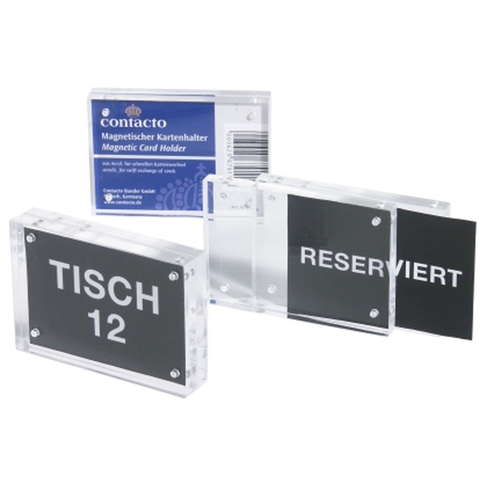 Contacto Acryl-Kartenhalter, magnetisch