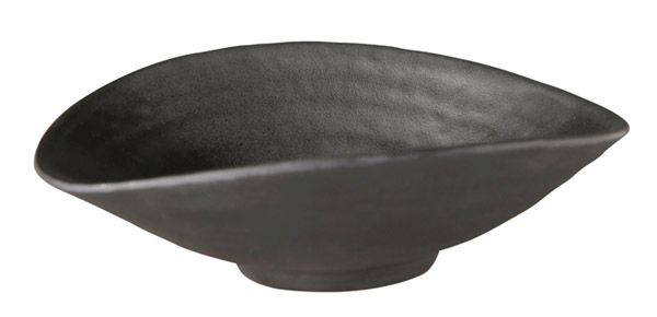 APS Schale -ZEN- 17,5 x 15,5 cm, H: 5,5 cm , Melamin, schwarz, Steinoptik