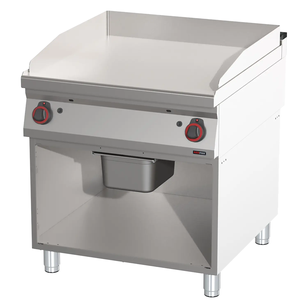 RM Gastro Grillplatte glatt Chrom / REDFOX - FTHC 90/80 G