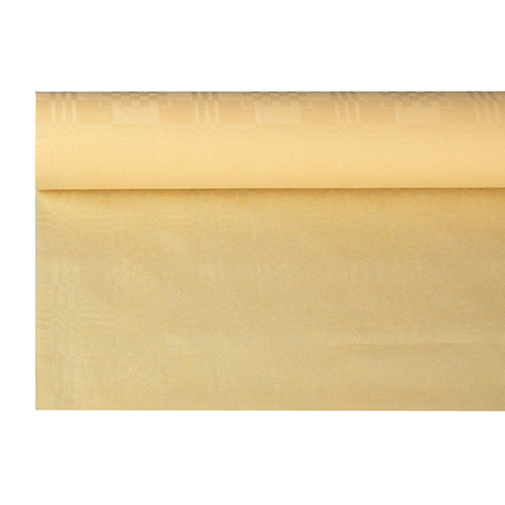 Papstar Papiertischtuch mit Damastprägung 6 m x 1,2 m creme