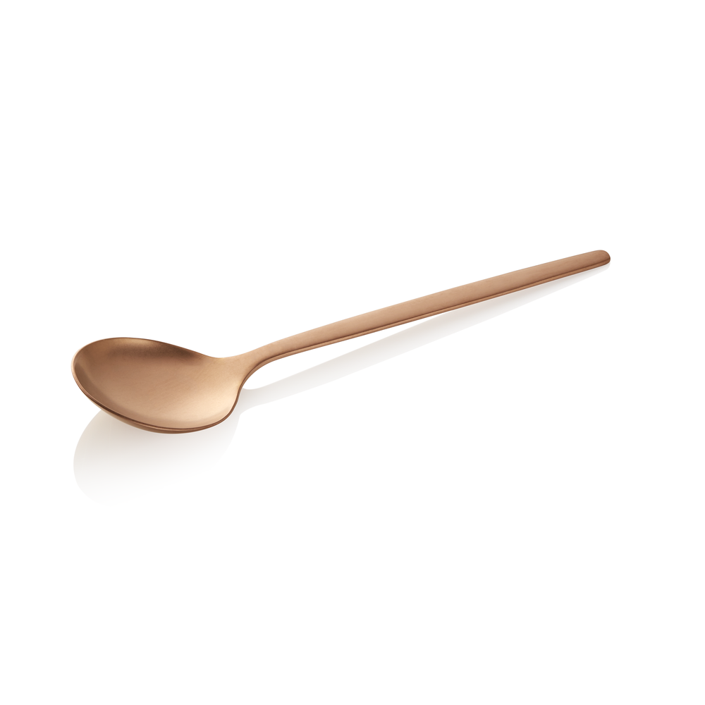 WAS Suppenlöffel ALEX BRONZE, mit bronze, matter PVD Beschichtung, 18 cm, Set á 