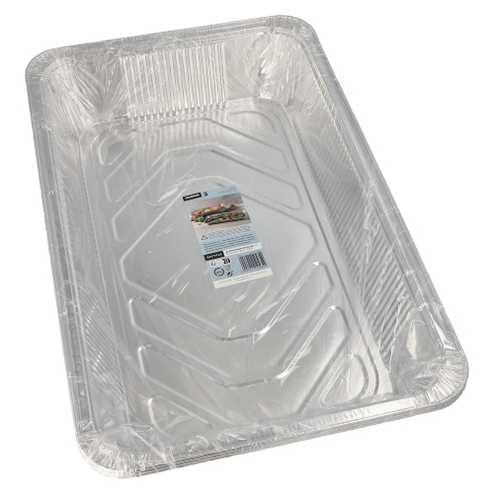 Papstar Gastronorm-Behälter, Alu eckig 8,5 l 8 cm x 32,6 cm x 52,7 cm 1/1