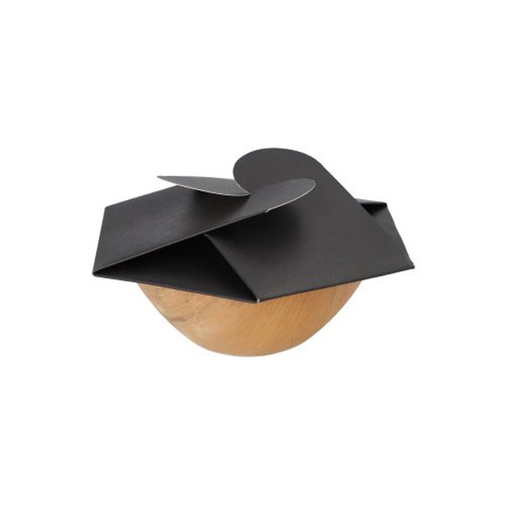 Papstar Schalen, Palmblatt rund 300 ml Ø 15 cm · 5,5 cm mit separatem Flower-Lid