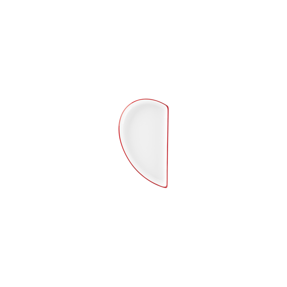 RAK Teller flach ohne Rand, linke Hälfte / Deckel für Schale L 10 cm / W 18 cm /