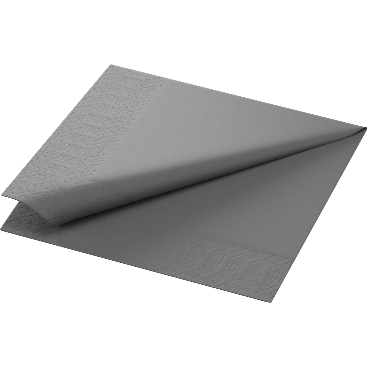 Duni Zelltuchservietten 33 x 33 cm 3-lagig 1/4 Falz granite grey