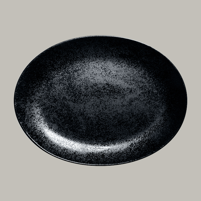 RAK Platte oval  Serie: Karbon L 36 cm / W 27 cm / Ht. 3.5 cm