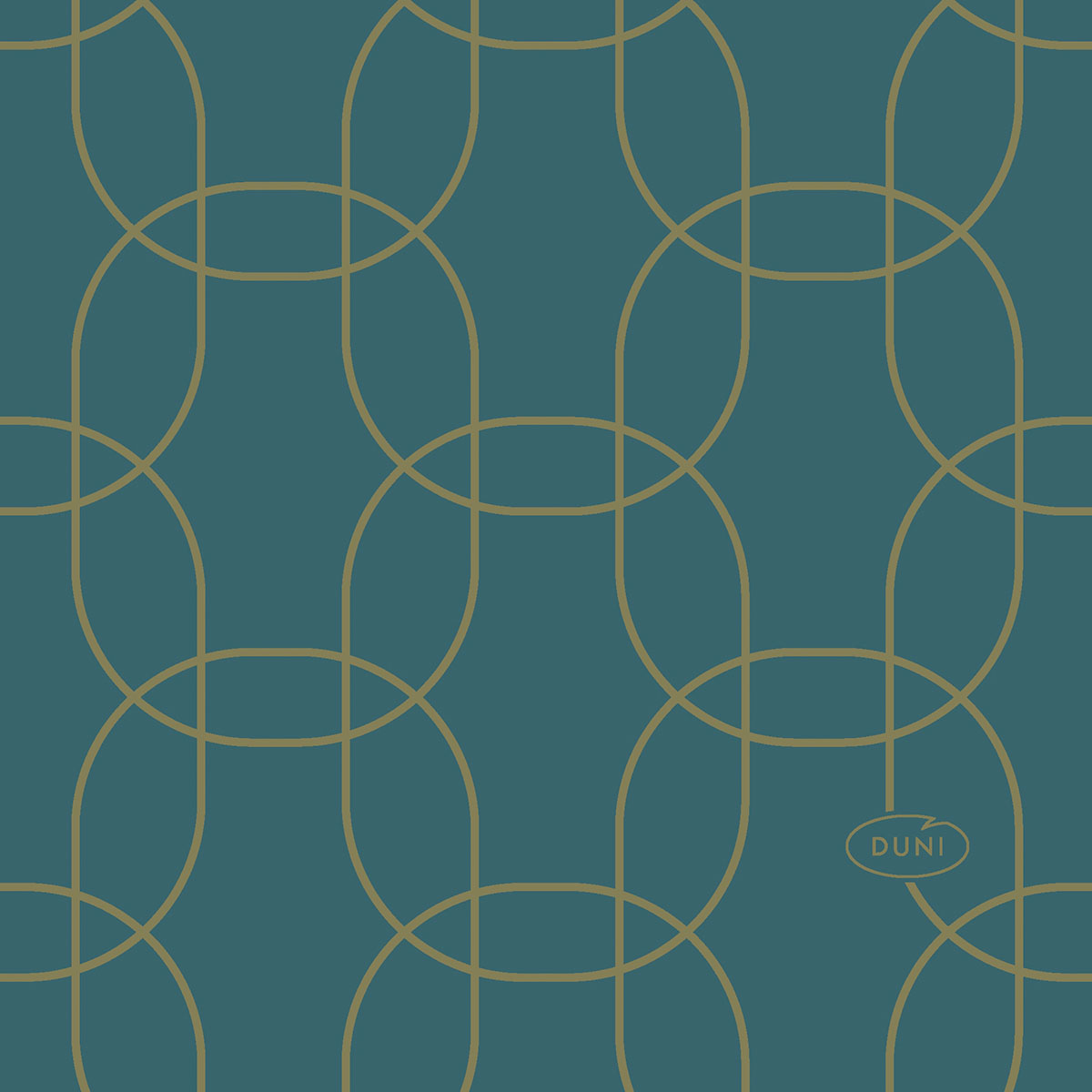 Duni Dunisoft 20 x 20 cm Golden Deco 1/4 Falz