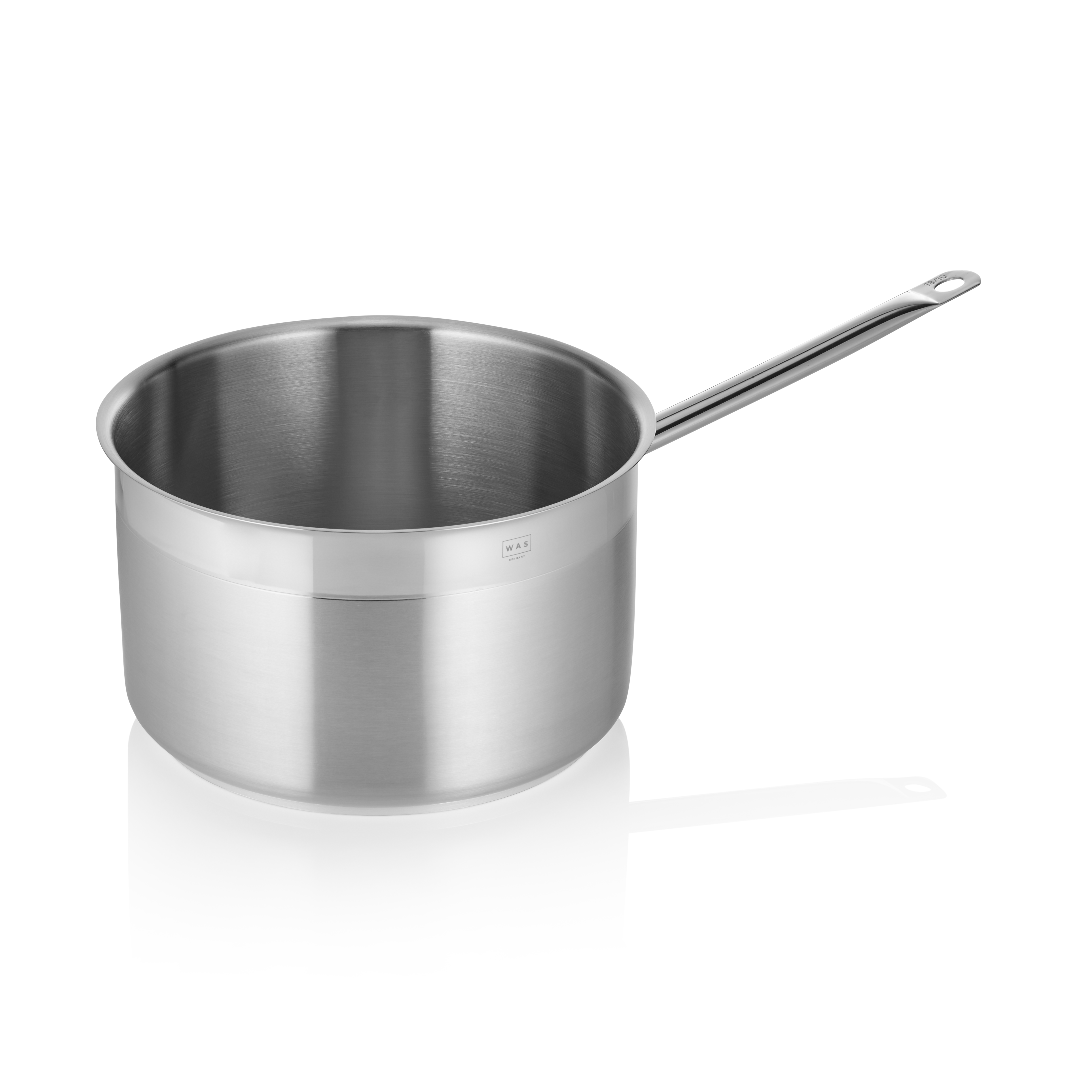 WAS Stielkasserolle COOKWARE 21, Ø 28 cm, 10 ltr., Chromnickelstahl 18/10