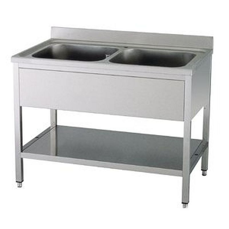 KBS Spültisch mit Aufkantung B 120cm