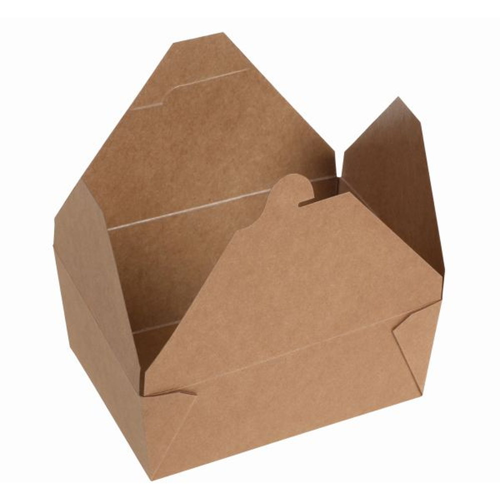 Pacovis Take away box #4 Kraft/PLA, 215/197x155x140x90
