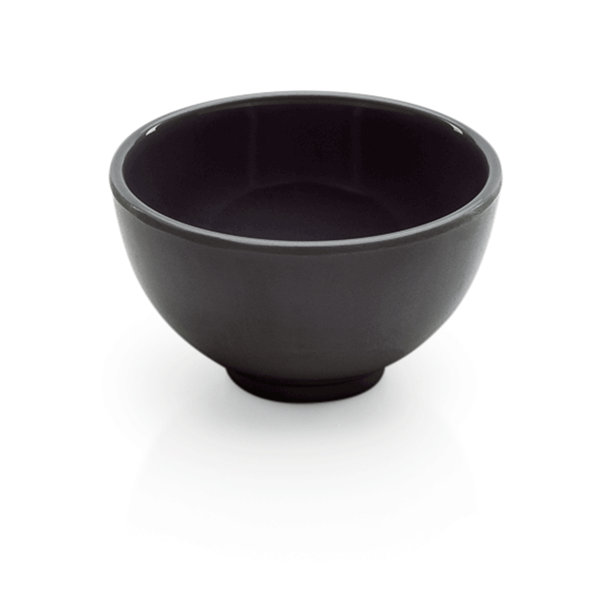 WAS Dipschale Set, 70 ml, Ø 6,5 cm, schwarz, Set á 12 Stück, Melamin