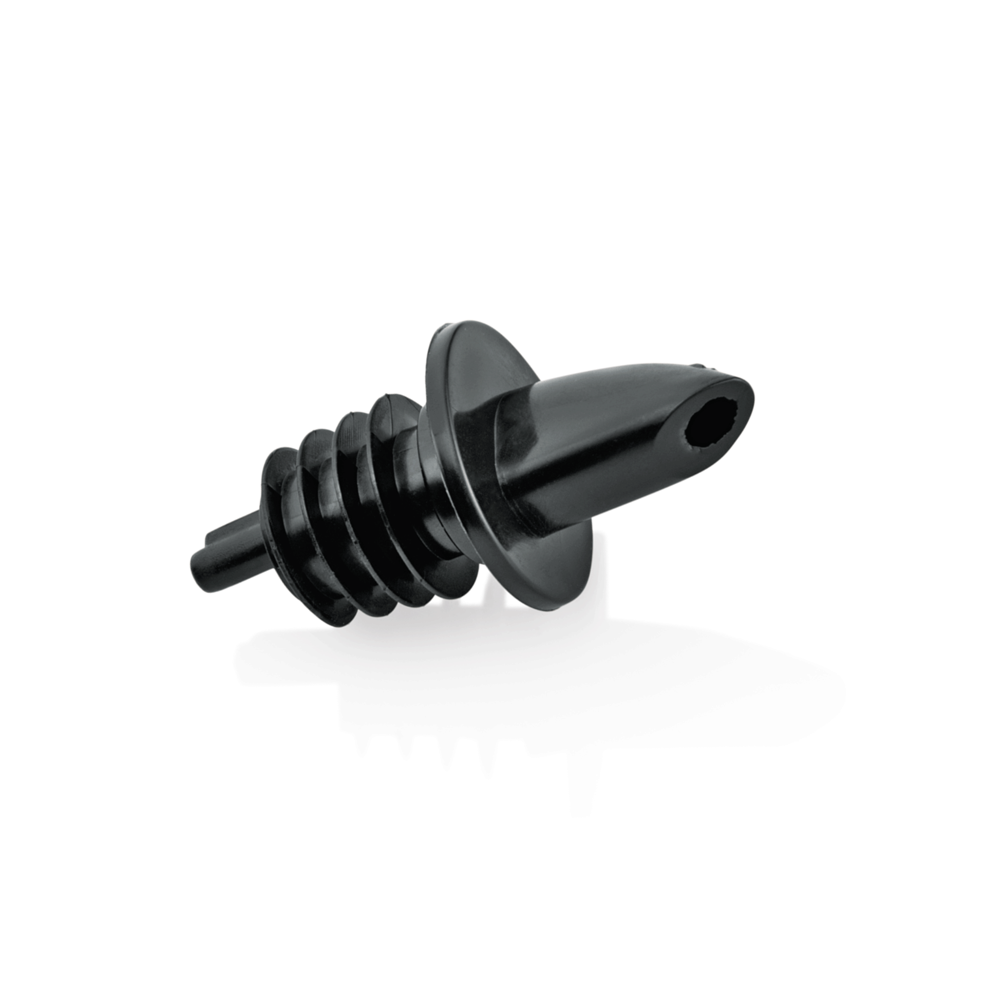 WAS Ausgießer Set, 7 cm, Set á 12 Stück, schwarz, Kunststoff