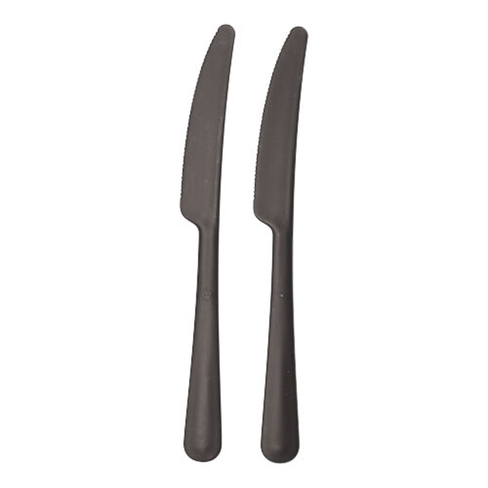 PAPSTAR Circulware Mehrweg-Messer PP-MF 19,7 cm schwarz Gaia extra stab