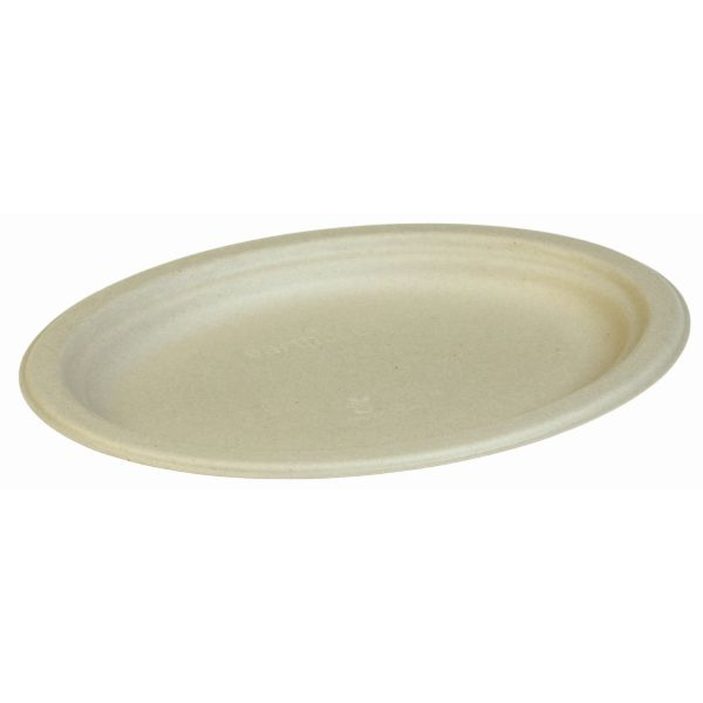 Pacovis Teller Zuckerrohr oval, 26cm, nature