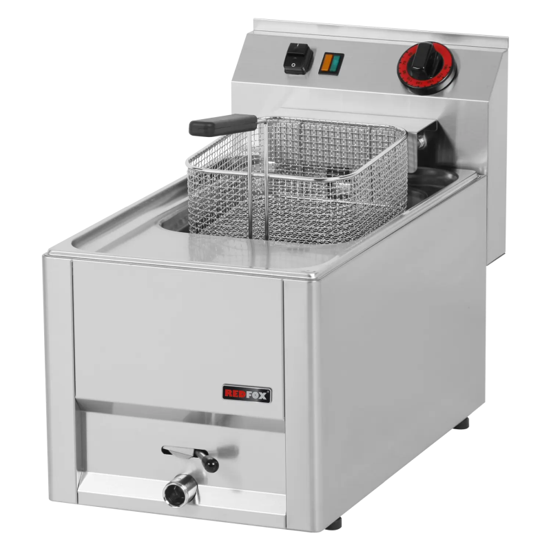 KBS Elektro-Fritteuse 1x 8 Liter Becken Ausführung 400 Volt - Tischgerät