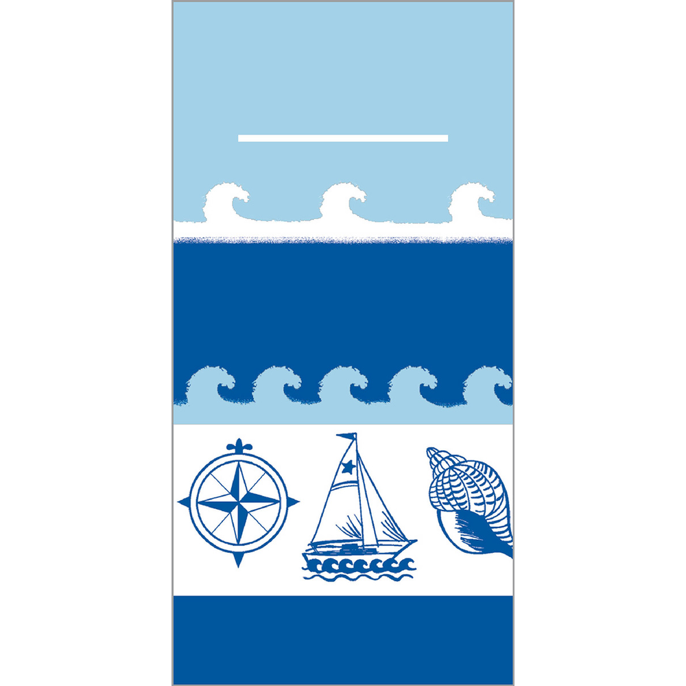 Mank Pocket-Napkins Maritim 40 x 40 cm 1/8 Falz