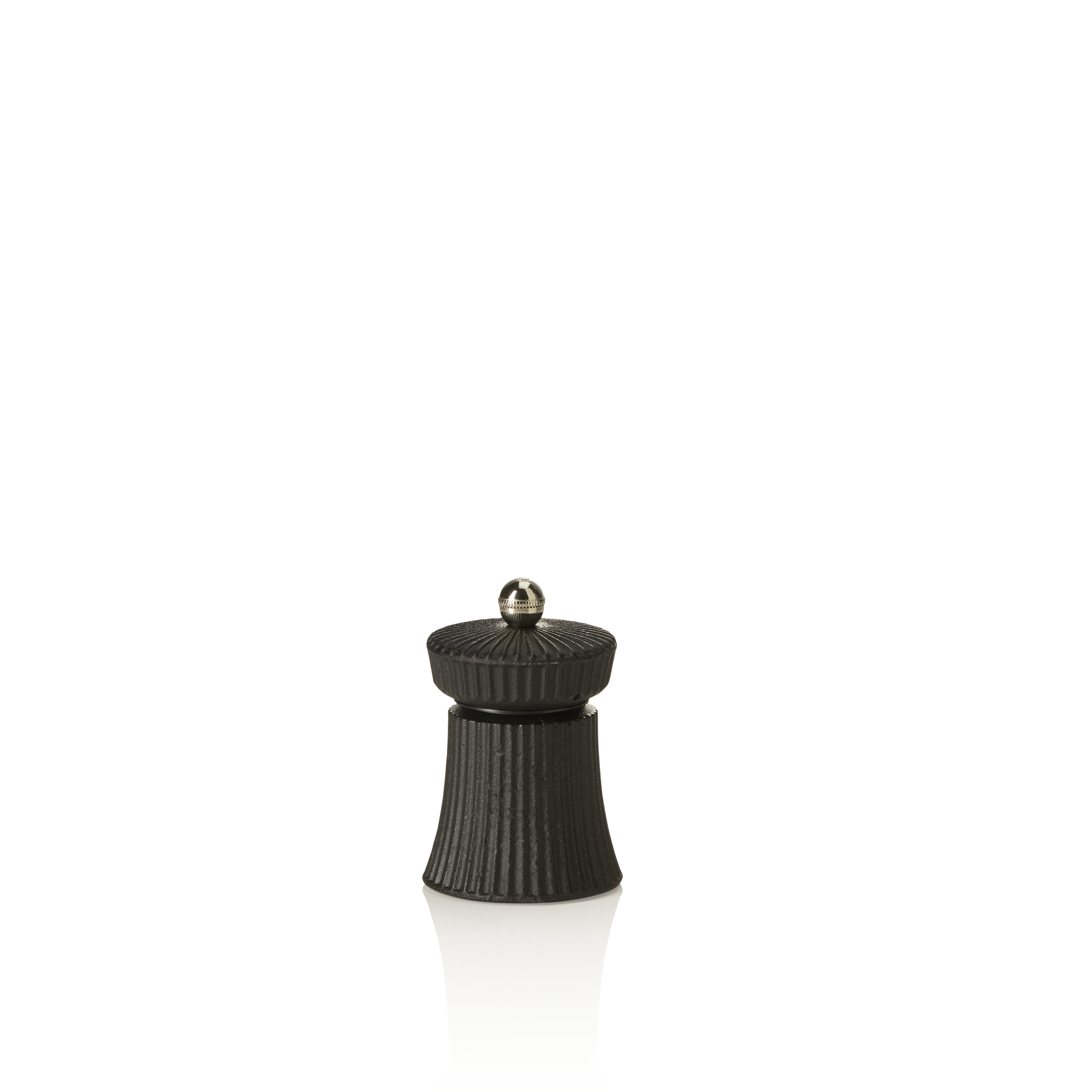 WAS Salzmühle mit Edelstahl Mahlwerk IRON CRUSH, Höhe 9,5 cm, schwarz, Gusseisen