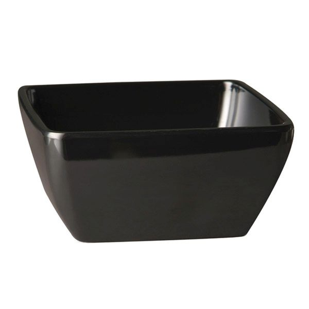 APS Schale -PURE- 25 x 25 cm, H, 12 cm , Melamin, schwarz, 3,8 Liter