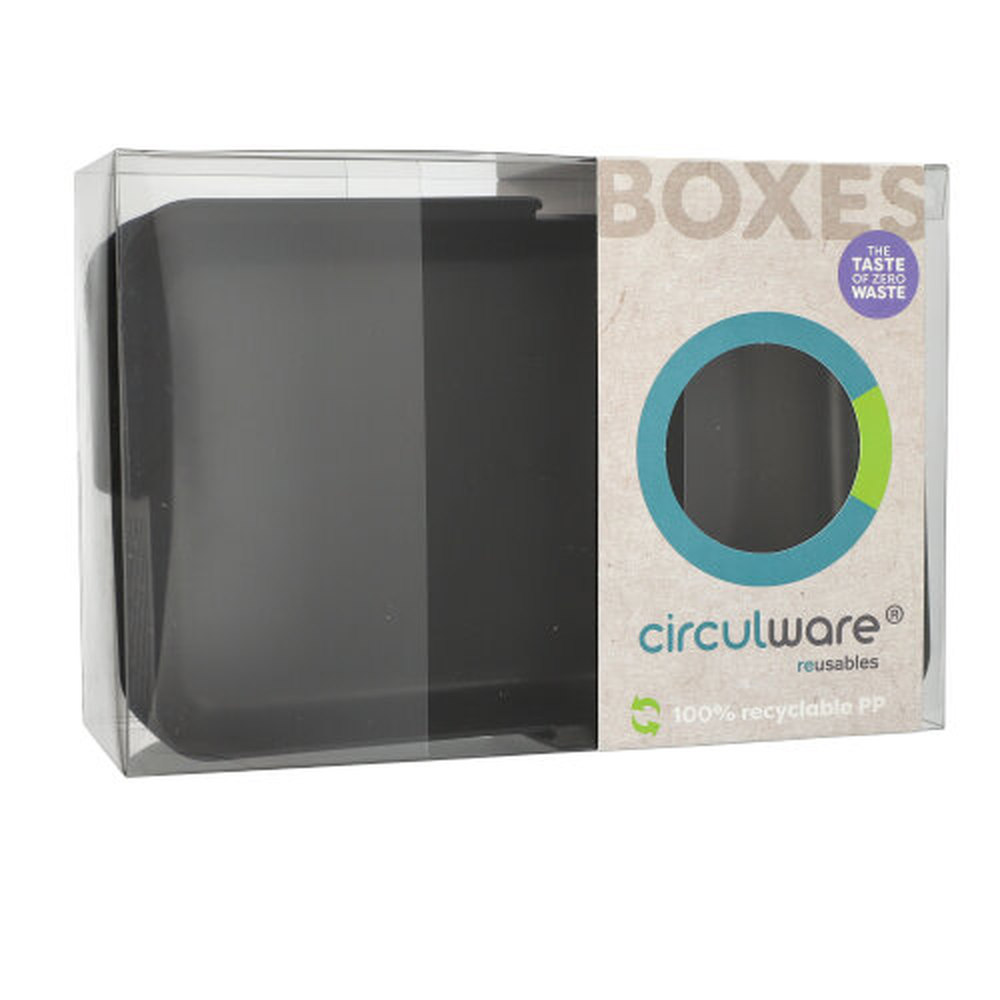 PAPSTAR Circulware Mehrweg-Schalen Mix & Match eckig 2,9 cm x 15,6 cm x 23,