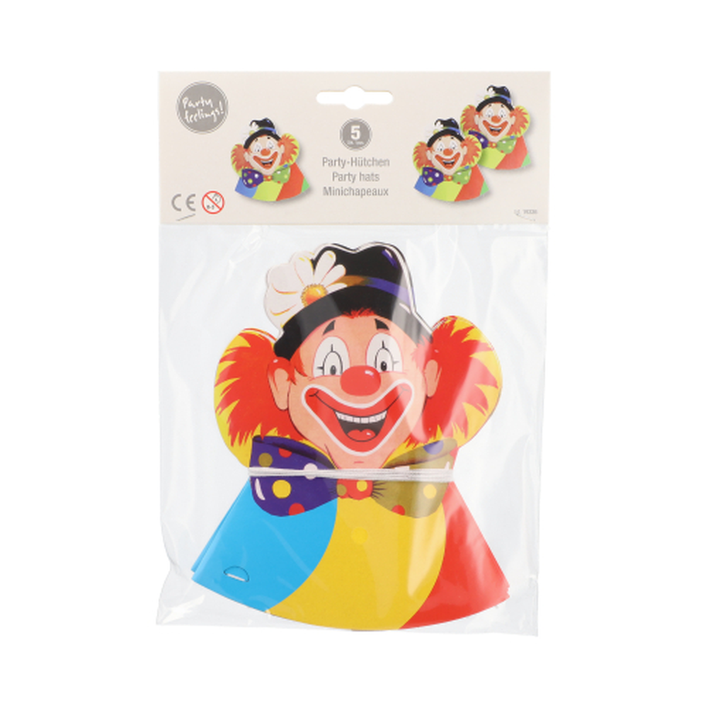 Papstar Hütchen "Clowngesicht"