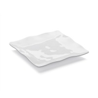 WAS Ruffle Square Platte, 30 x 30 cm, weiß, Melamin