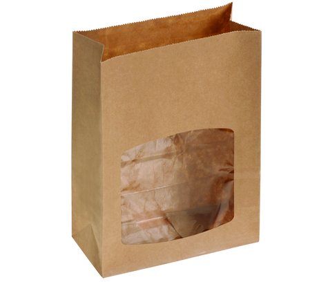 Pacovis Blockboden-Sandwichbeutel, mit Sichtf. 155+2x35x210mm