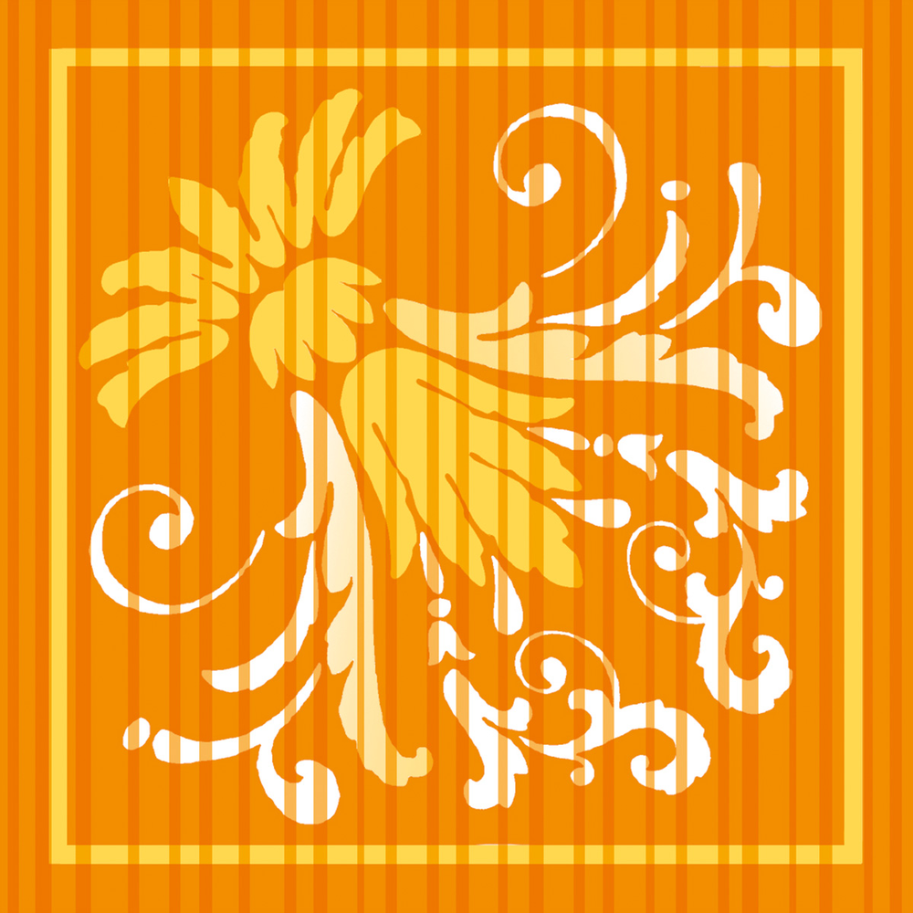 Mank Deckchen Letizia curry 90 x 90 mm
