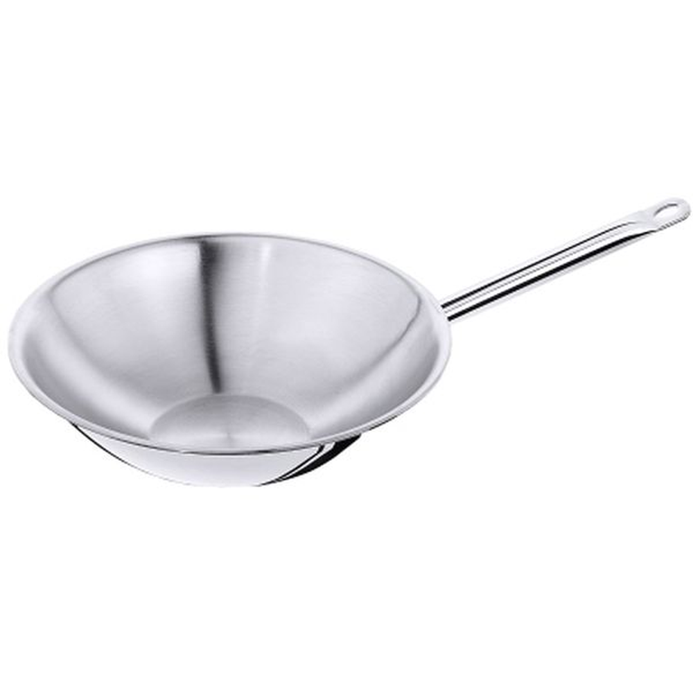 Contacto Wok Edelstahl mehrschichtig flacher Boden
