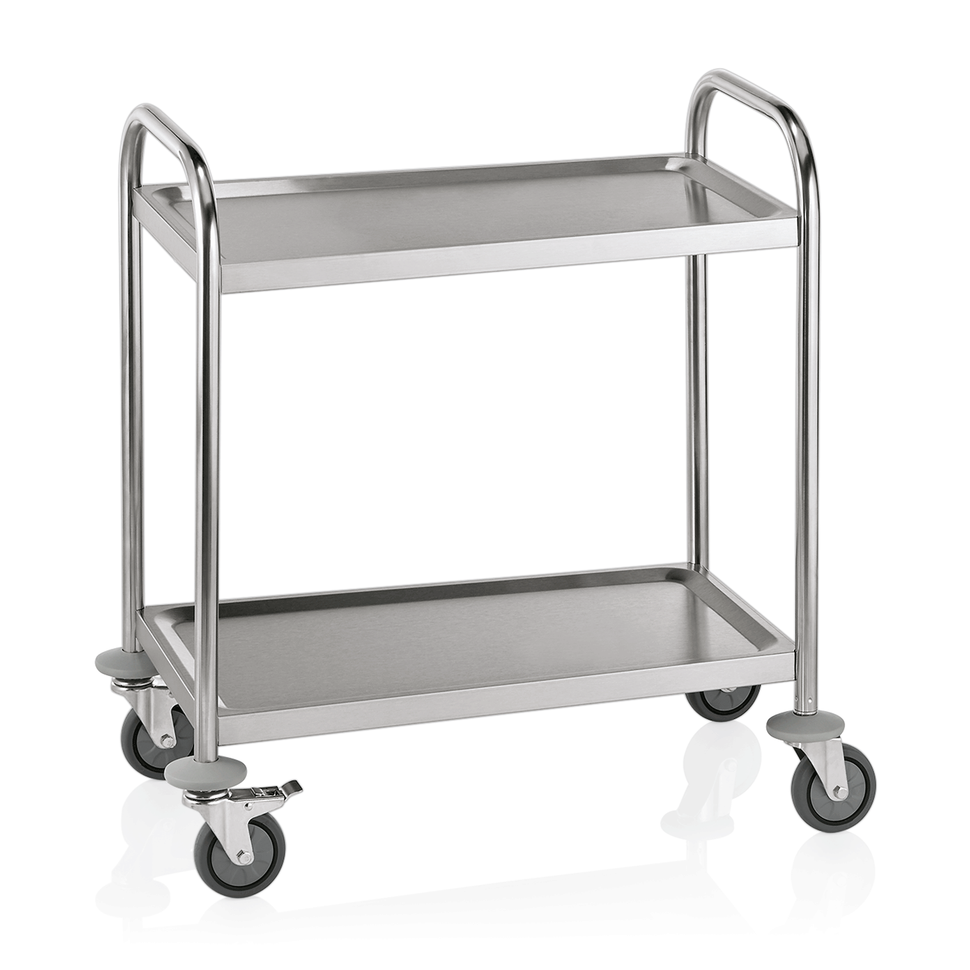 WAS Servierwagen CARGO mit 2 Borden, 70,5 x 41 x 84 cm, Edelstahl