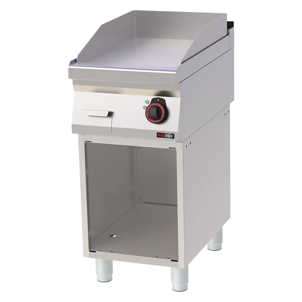 RM Gastro Grillplatte 40x51 elektrisch glatt mit Unterbau 400 V / REDFOX - FTH 7