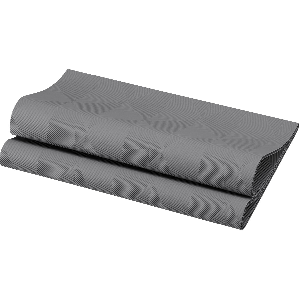 Duni Elegance-Servietten 40 x 40 cm 1/4 Falz Crystal granite grey