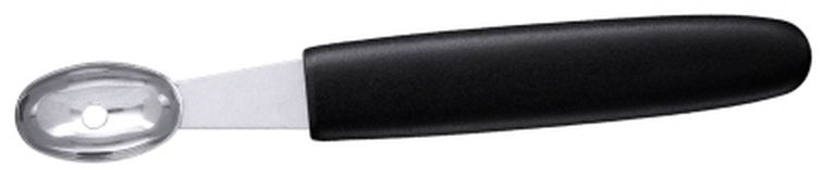 Contacto Kartoffelformlöffel oval 23 mm, mit schwarzem