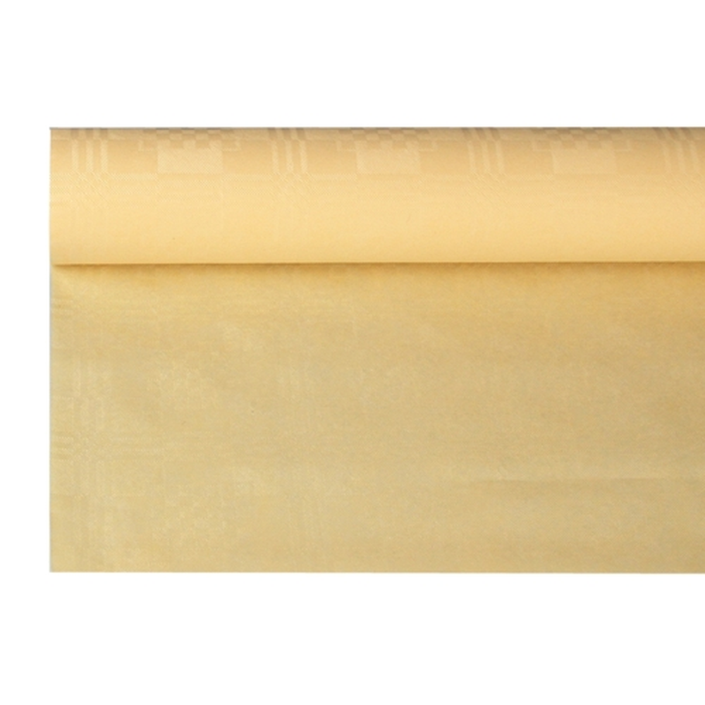 Papstar Papiertischtuch mit Damastprägung 8 m x 1,2 m creme