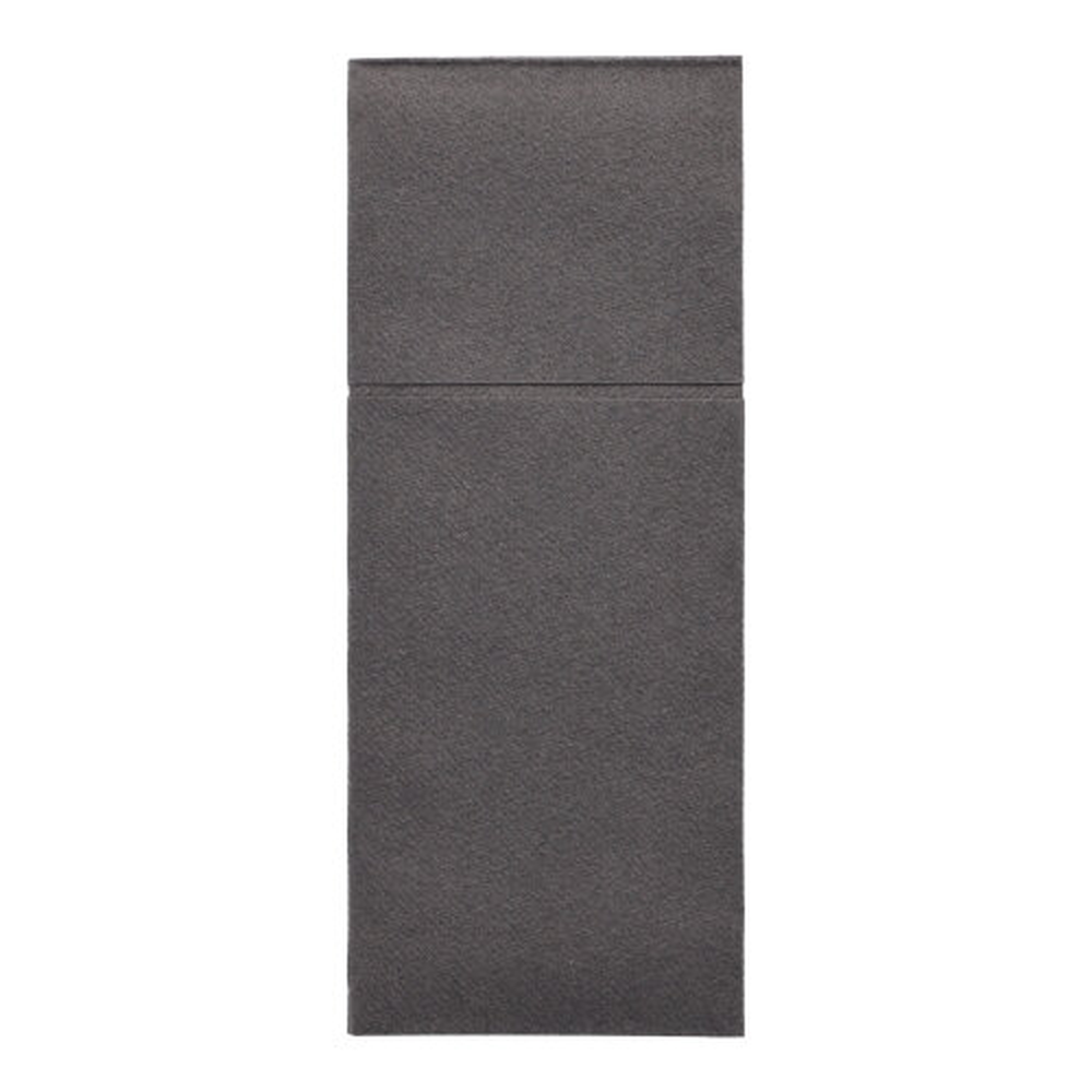 PAPSTAR Bestecktaschen, Airlaid 40 cm x 48 cm anthrazit Premium mit Bestec