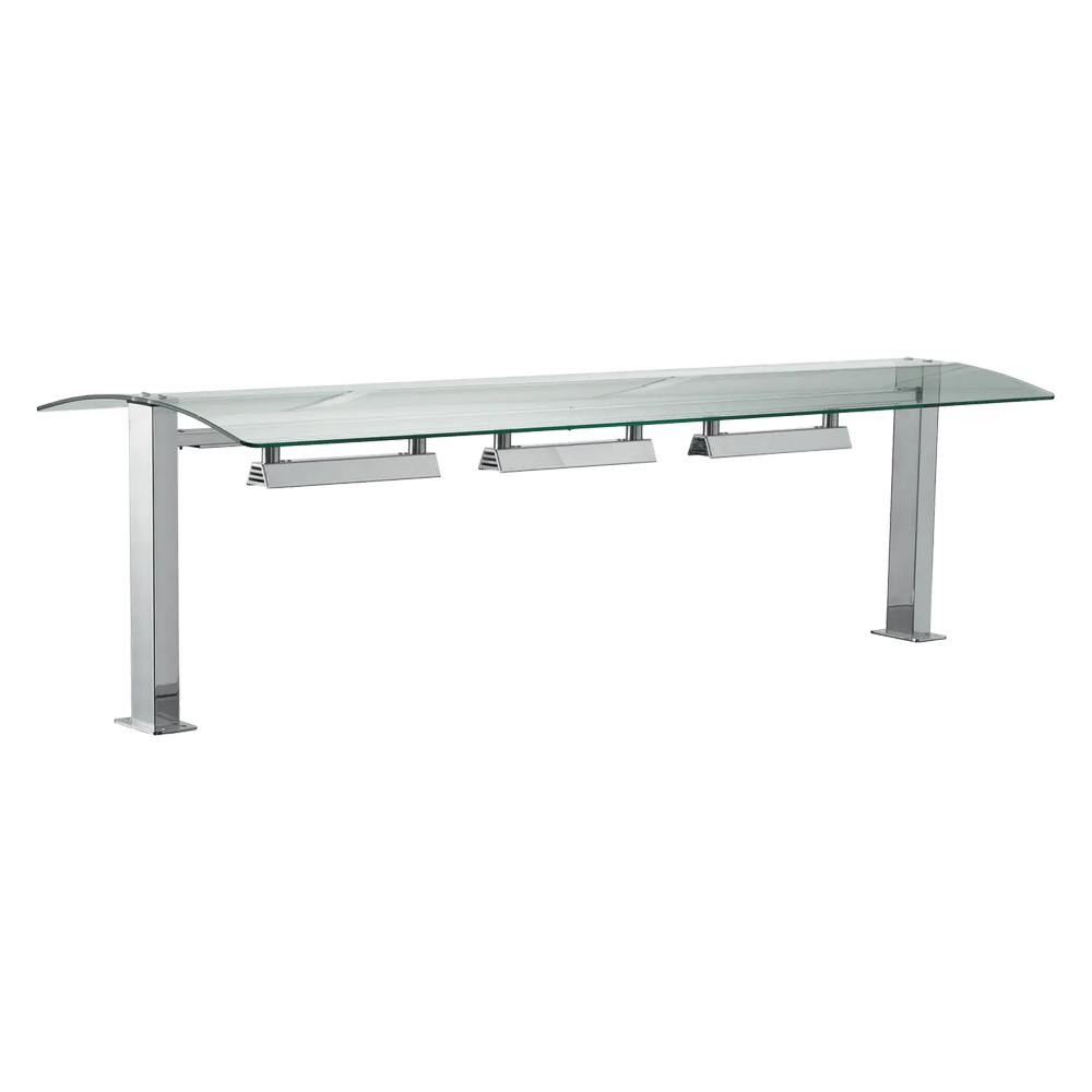 RM Gastro Überbau elektrisch GN 6-1/1, Heizung, abgerundetes Glas / RM - SOV HOT