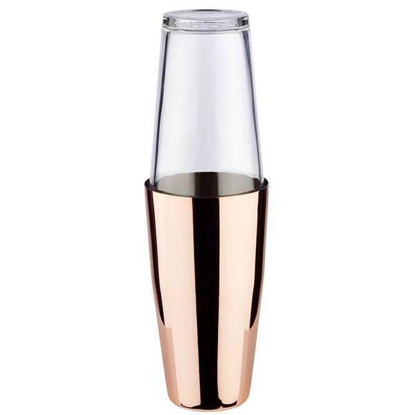 APS Boston Shaker, 2-teiliges Set - Edelstahlbecher, 700 ml , - Glas, 400 ml