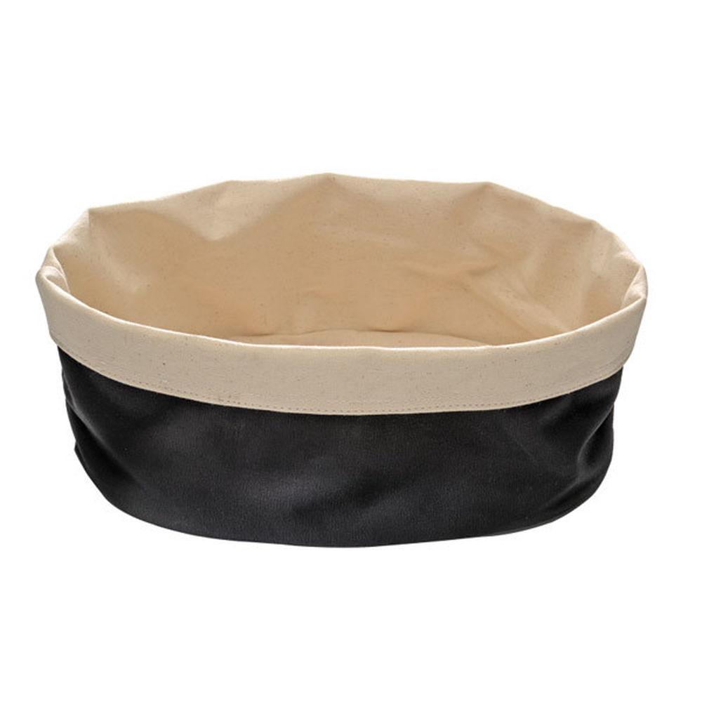 APS Brottasche 25 x 18 cm, H: 9 cm , Baumwolle, beige, schwarz